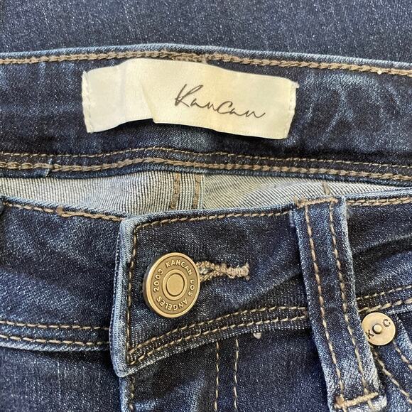 KanCan Dark Wash Distressed Skinny Stretch Jeans, New Cond, Ladies 5/28 - Picture 3 of 4